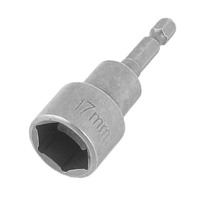 Harfington Uxcell Power Hex Drill Bit Wobble Extensions Socket Adapters, 17mm Non-Magnetic