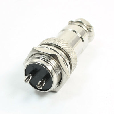 Harfington Uxcell P16-2 Core 16mm 2P Stainless Steel Male Female Aviation  Connector