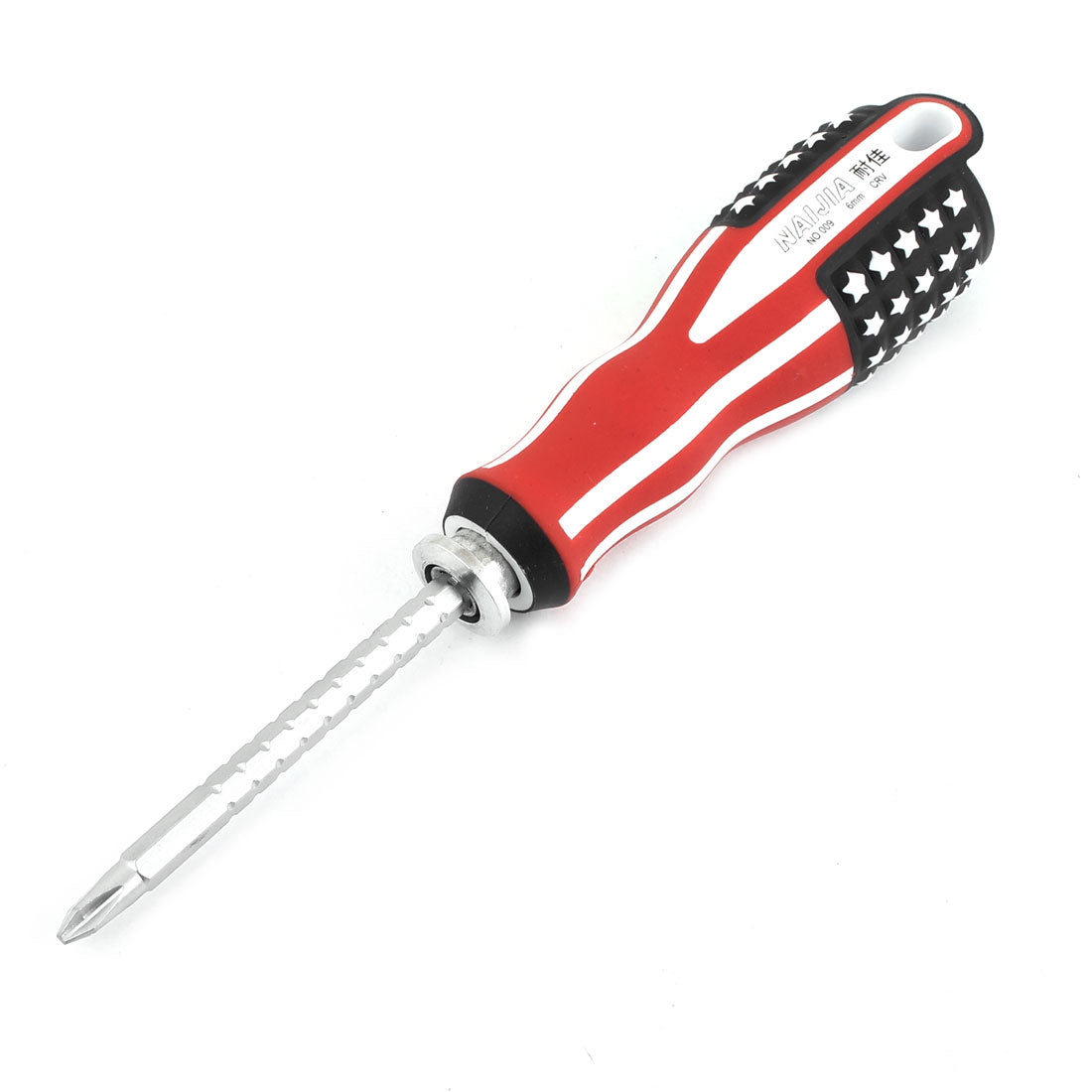 uxcell Uxcell Antislip Rubber Handle 6mm Dual Purpose Phillips Slotted Screwdriver