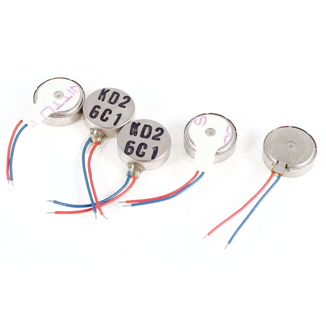 uxcell Uxcell 5 Pcs DC 3V 10mm x 3.6mm 1034 Cell Phone Coin Flat Vibrating Vibration Motor