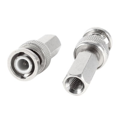 Harfington Uxcell 2 Pcs BNC Male RF Connector to 5.4mm Female Threaded Adapter