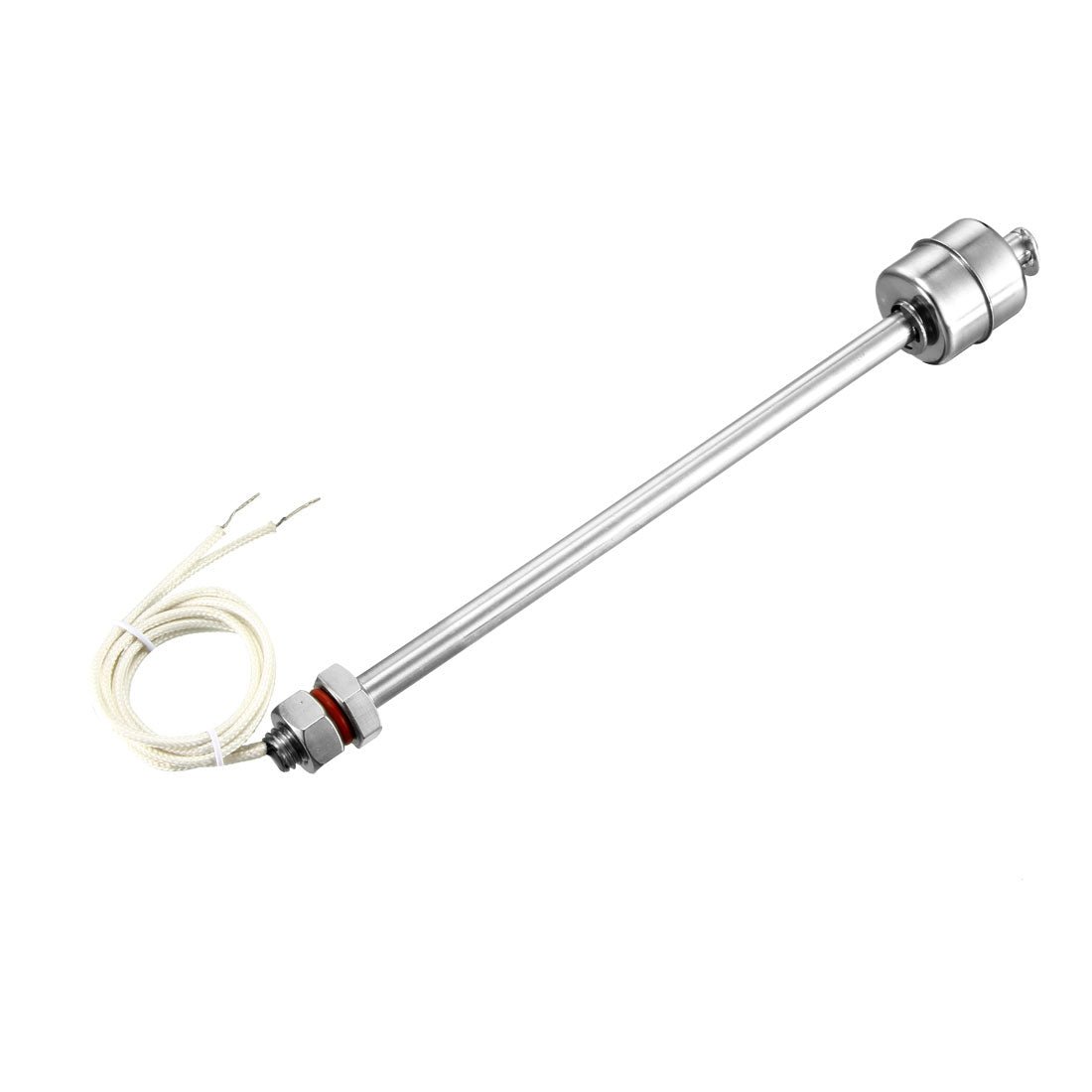 uxcell Uxcell 215mm Long Wire Liquid Level Sensor Single Ball Stainless Steel Float Switch