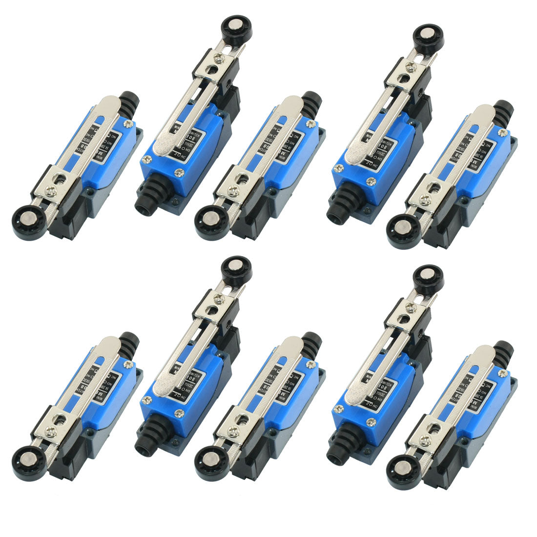 uxcell Uxcell 10 Pcs Adjustale Roller Lever Actuator Limit Switch ME-8108 for CNC Mill Plasma