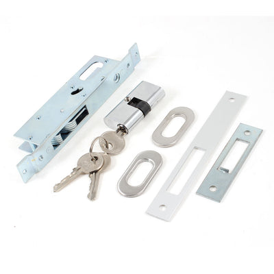 Harfington Uxcell Metal Sliding Door Hook Lock Deadbolt 23mm 0.91" Backset w Keys