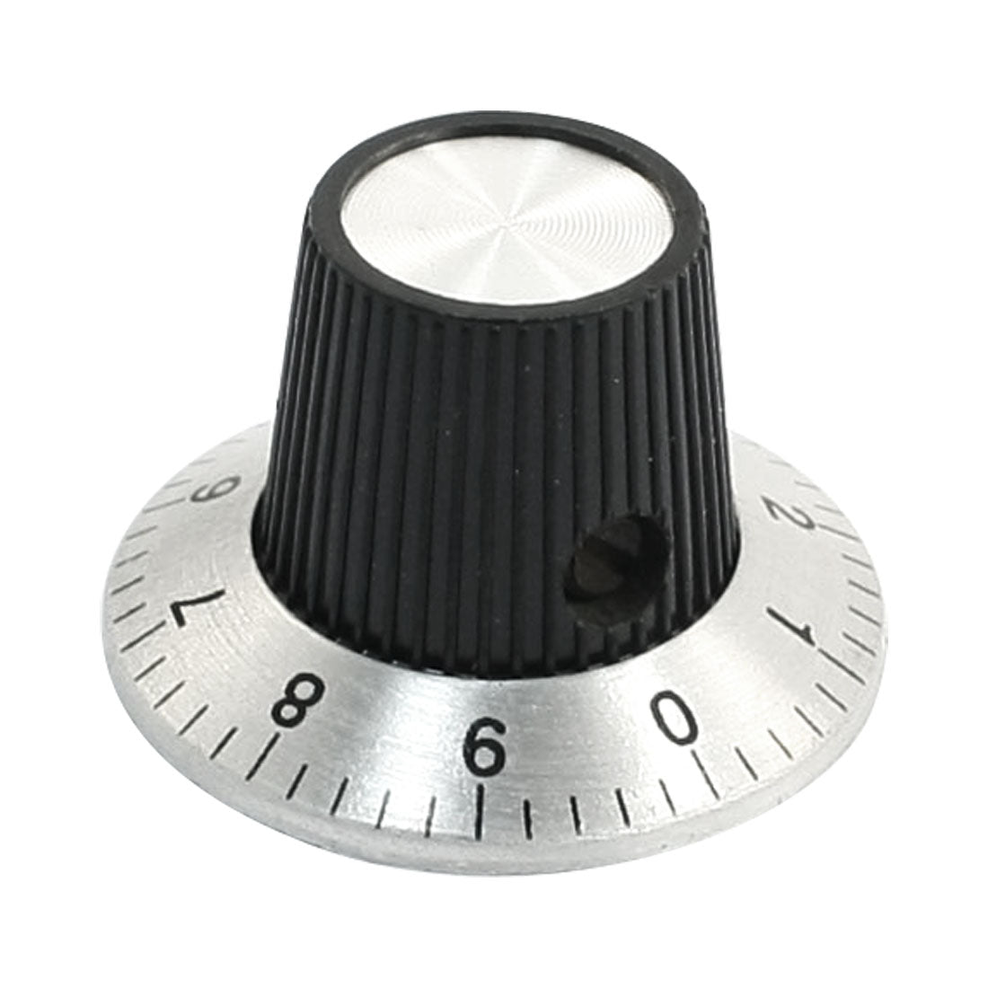 uxcell Uxcell Adjustable Turn 15mm Top Rotary Knob w Dial for 6mm Dia. Shaft Potentiometer