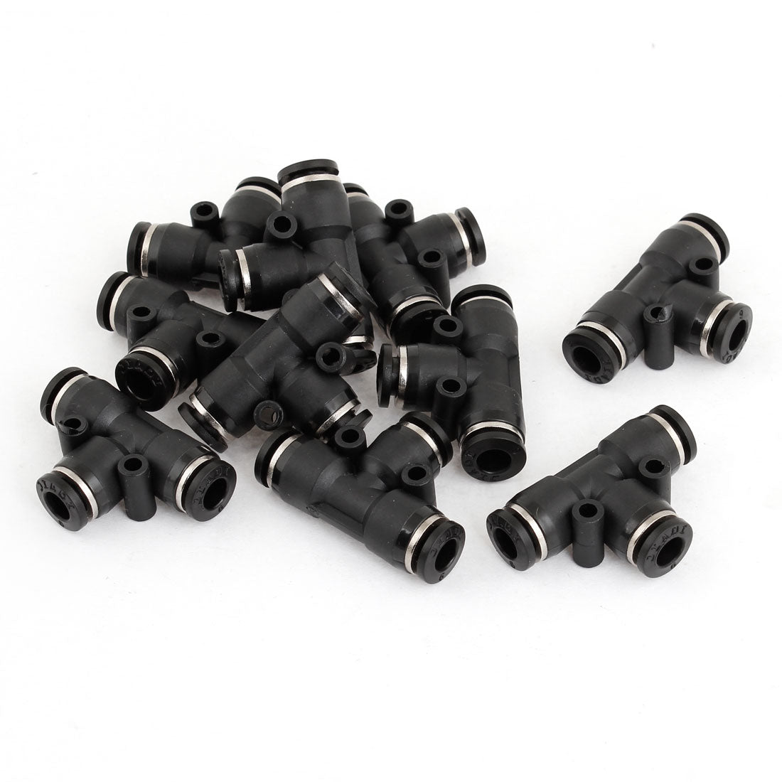 uxcell Uxcell 10 Pcs 2 Way 6mm Inner Dia Pneumatic Connector Air Fitting Quick Coupler