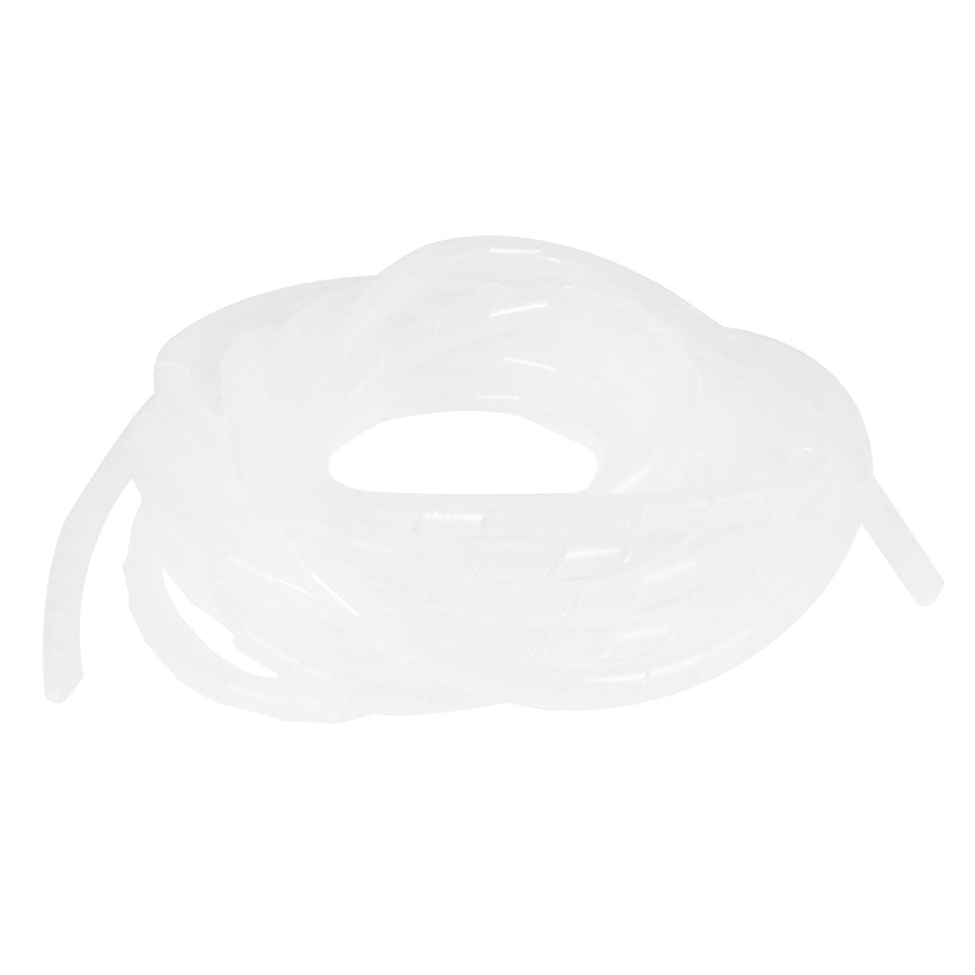 uxcell Uxcell 6.7M  21.98 Ft Spiral Cable Wire Wrap Tube Coil Manager Clear White 10mm