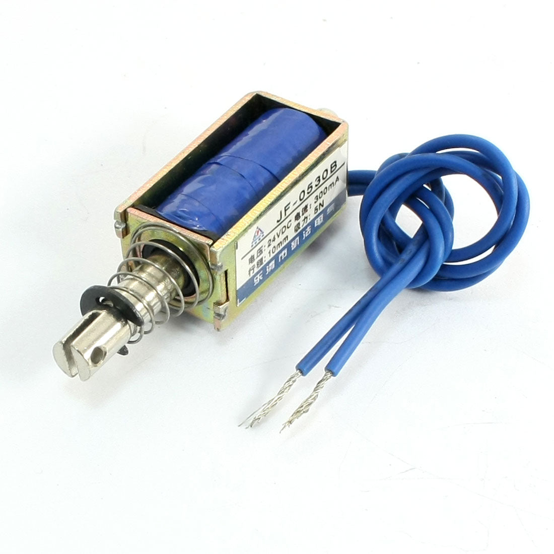 uxcell Uxcell JF-0530B Pull Push Type Electric Solenoid Electromagnet 10mm 5N DC24V 2.1x2.5cm