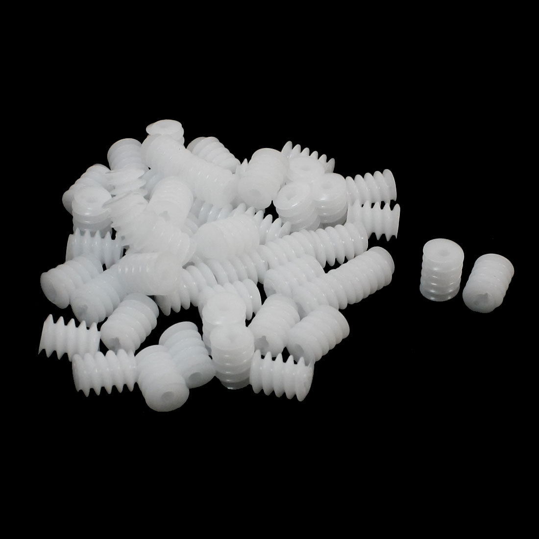 uxcell Uxcell 50Pcs,2mm Hole Slow Down Plastic RC Model Motor Shaft Worm Gear 6mmx8mm