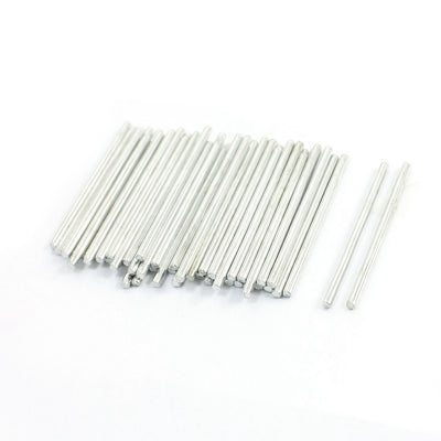 Harfington Uxcell RC Toy Car Model Part Metal Round Rods Axles 40mm x 2mm 50Pcs