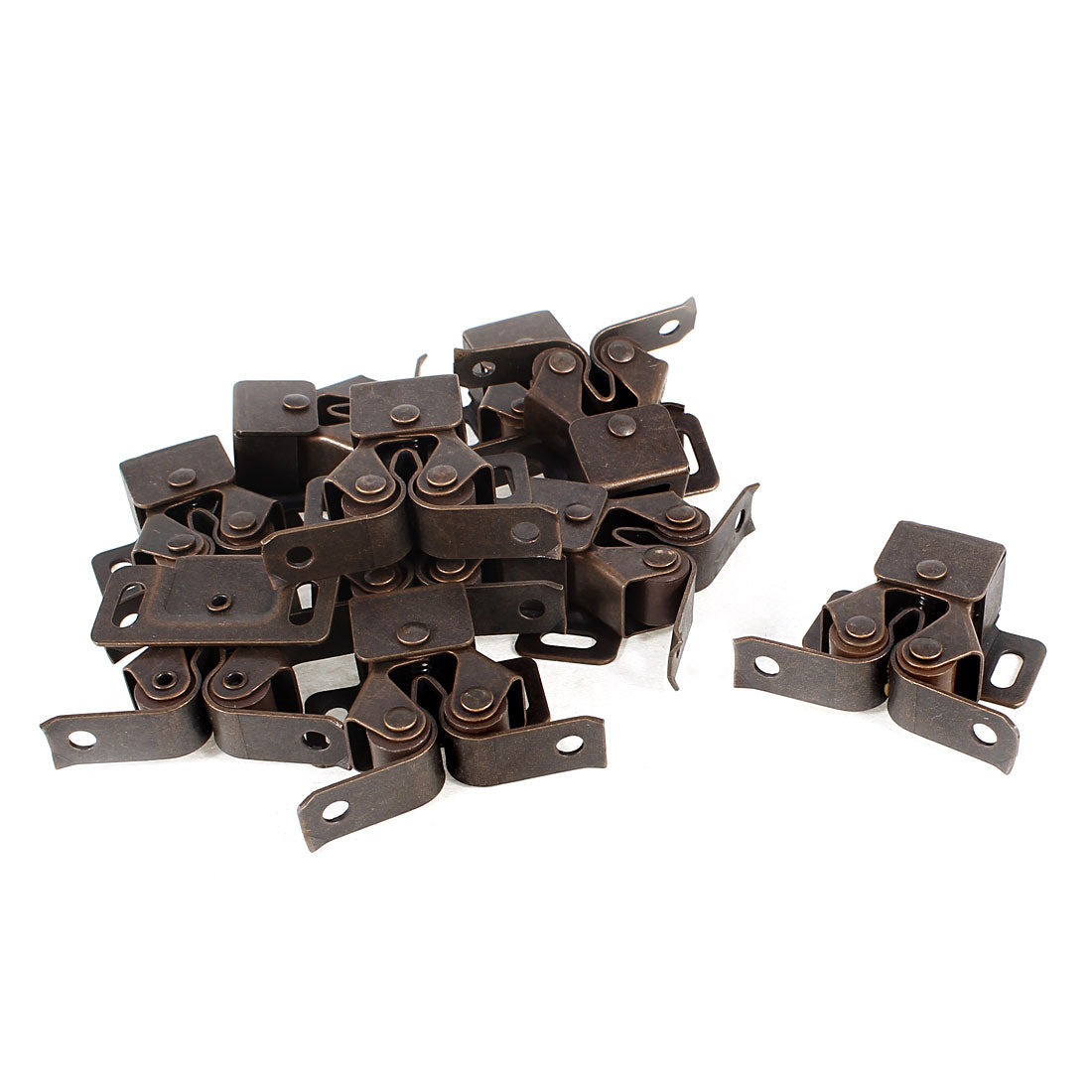 uxcell Uxcell 10pcs 30mm x 36mm x 13mm Copper Tone Cabinet Door Ball Latch Catch Replacement