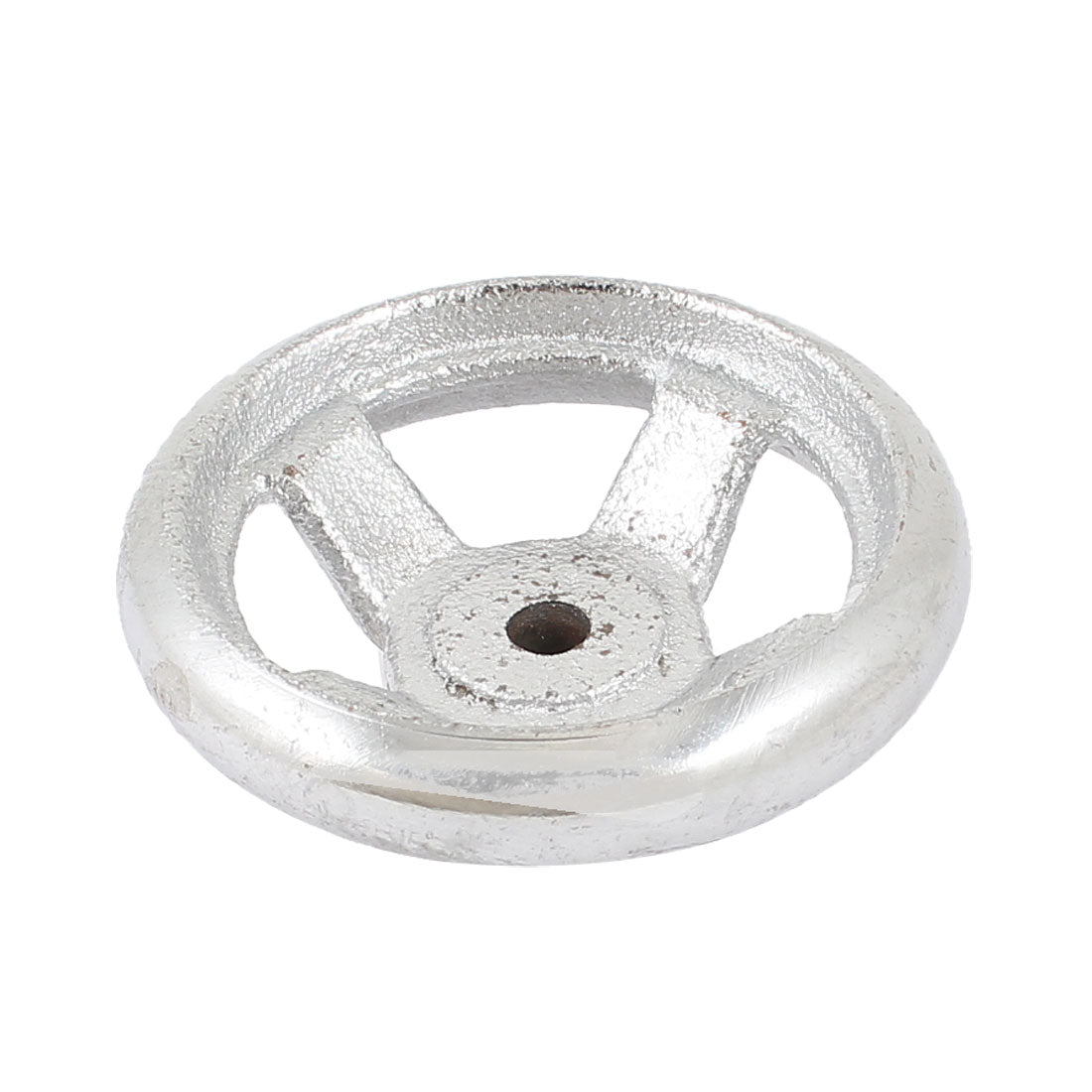 uxcell Uxcell 69mm x 29mm Round Metal Hand Wheel Silver Tone for Milling Machine