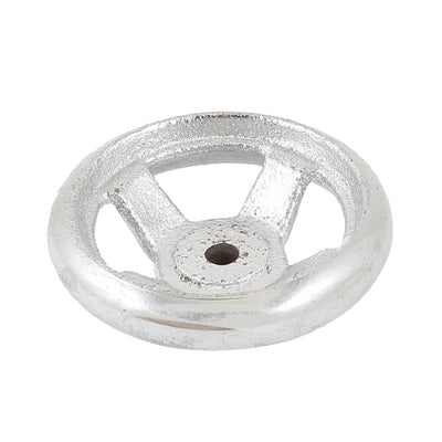 Harfington Uxcell 69mm x 29mm Round Metal Hand Wheel Silver Tone for Milling Machine