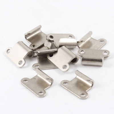 Harfington Uxcell 10 Pcs Metal Strike Plate 2.4cm x 1.5cm for Toggle Draw Latch