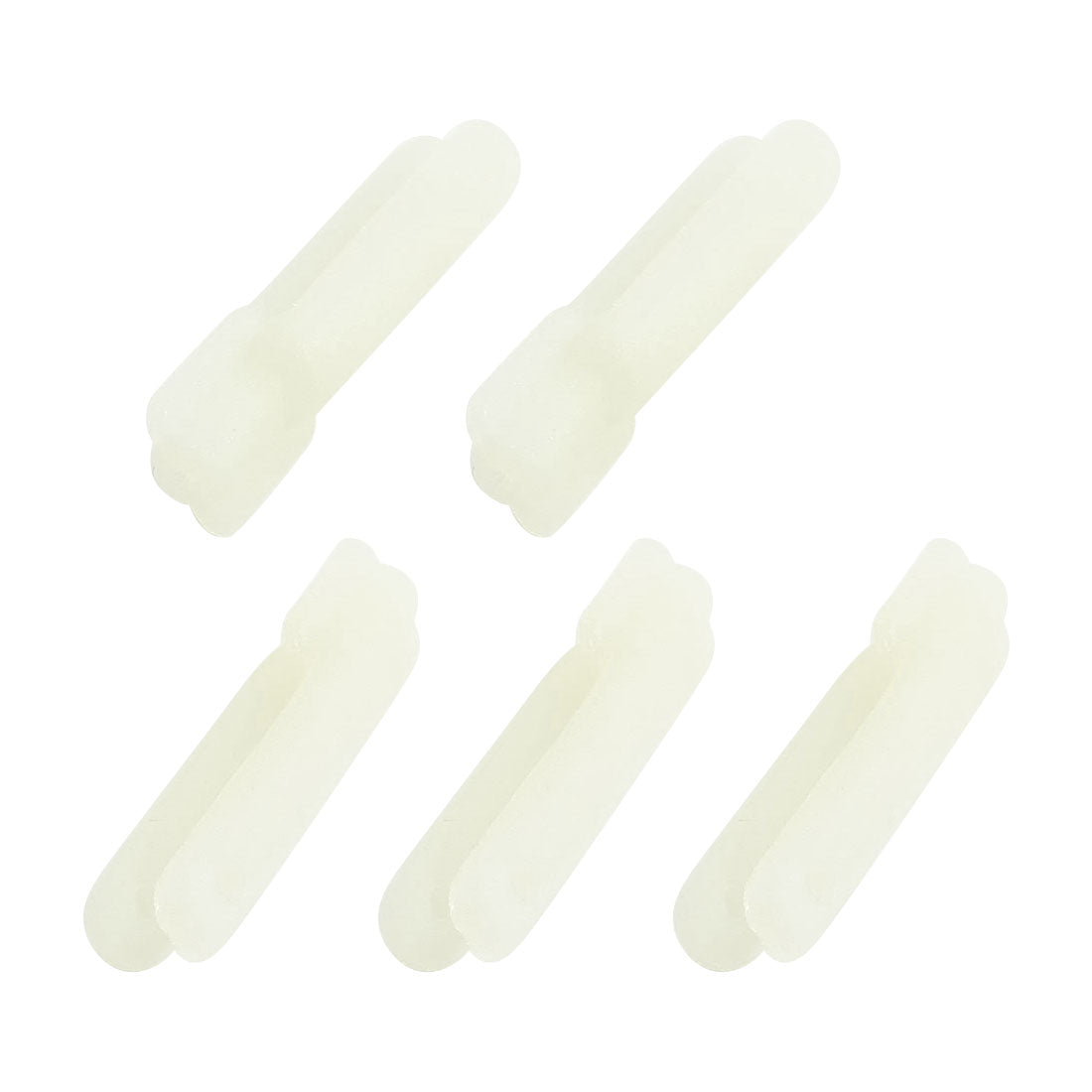 uxcell Uxcell 5pcs White Nylon Clevis 1.2mm Hole Diameter 29 x 7.5 x 6.5mm
