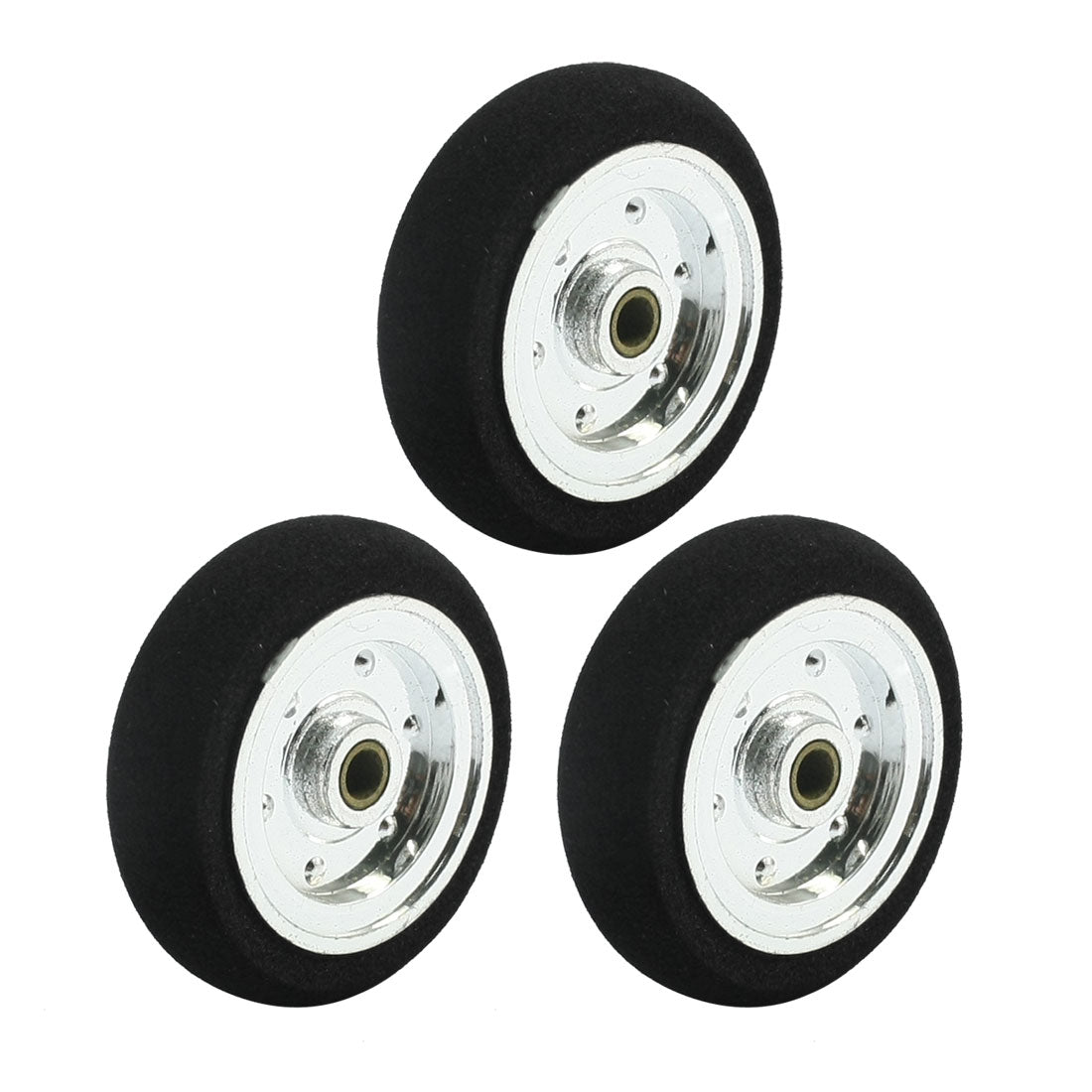 uxcell Uxcell 3pcs RC Airplane Assembly Parts Super Light Sponge Tire Wheel 30mm 1.2"