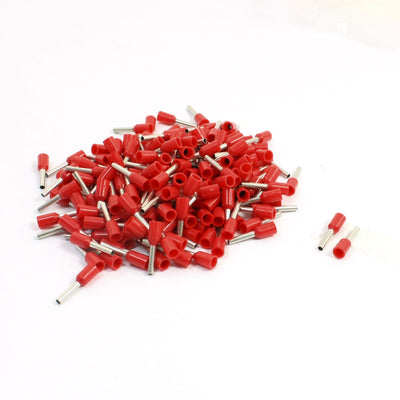 Harfington Uxcell 190Pcs E1008 Red Pre Insulate Ferrule Wire Connector Terminals for 18AWG Cable