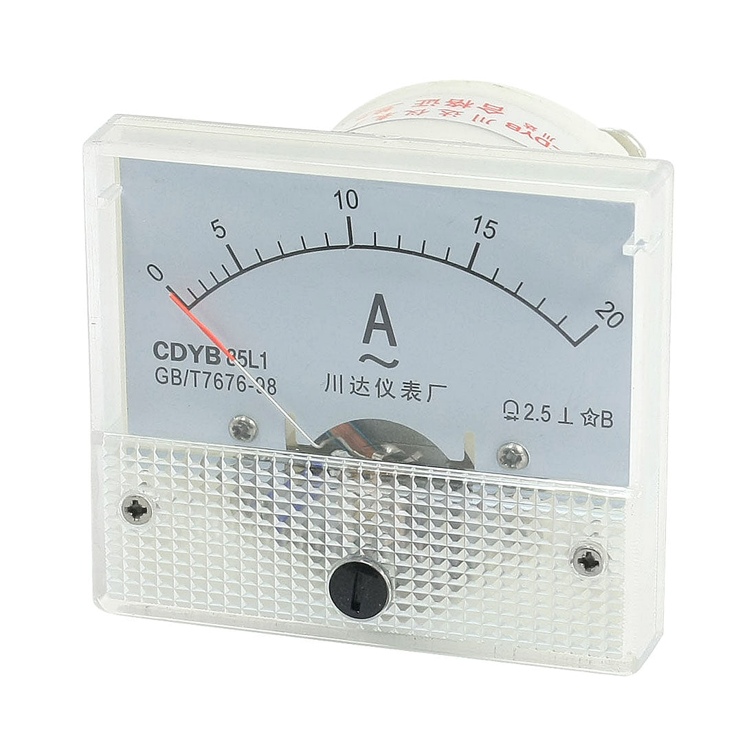 uxcell Uxcell AC 20A Rectangle Shaped Analog Panel Ammeter Gauge Amperemeter Class 2.5