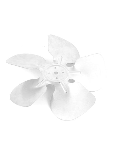 Harfington Uxcell 8" White Shaded Pole Motor Aluminum Hubless Fan Vanes Replacement