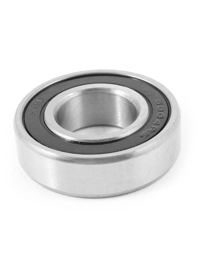 Harfington Uxcell 2 Pcs 6004RS 42mm x 20mm x 12mm Rubber Sealed Single Row Deep Groove Ball Bearing for Electric Motor