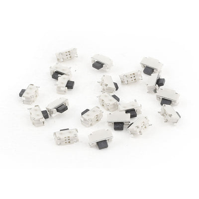 Harfington Uxcell 20PCS Surface Mounted Devices 2-Terminal SPST Momentary Push Button Mini Tactile Switch 5mmx2mm
