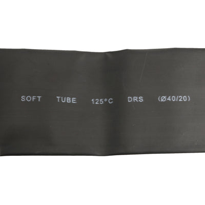 Harfington Uxcell 1 Meter 65mm Flat width 40mm Dia rate 2:1 Heat Shrinkable Shrinking Tube Black
