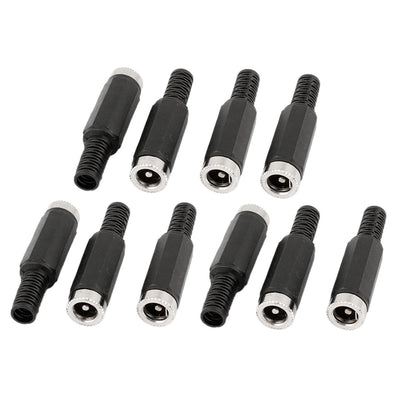 Harfington Uxcell 10 Pcs 5.5mm x 2.1mm Female Soldering Connector for Audio Video