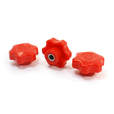 Harfington Uxcell Replacement M12 Female Thread 60mm Dia Hex Head Grip Clamping Knob 3pcs