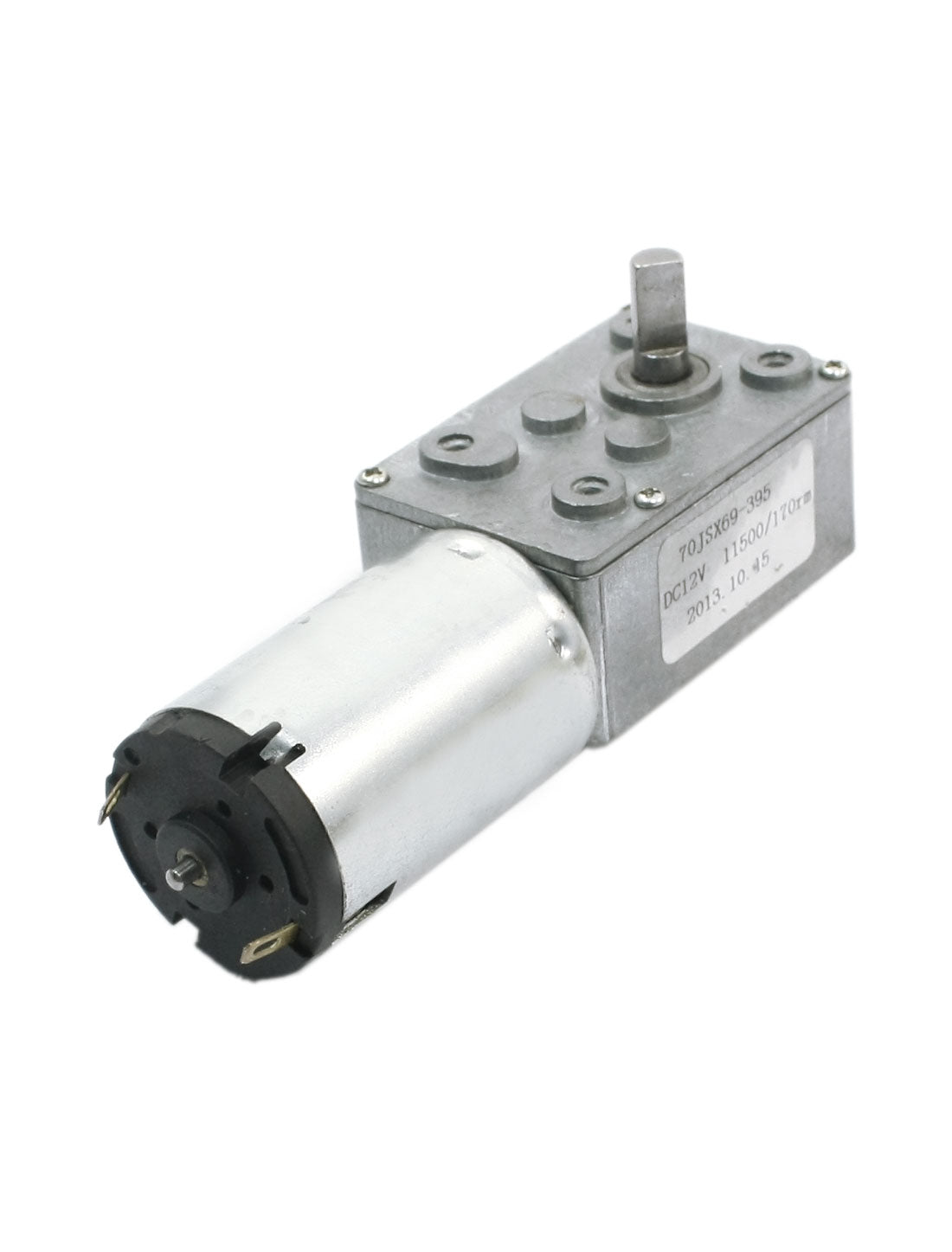 uxcell Uxcell DC 12V Connecting Reduction Ratio 11500RPM/170RPM Rotary Speed Reducer High Torque Worm Geared Box Motor