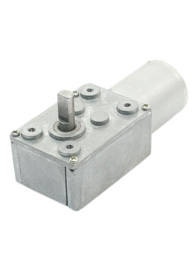 Harfington Uxcell JSX69-370 4.5mm Dia D Shaft 2Pin Connect Speed Rotary Reducer Reduction Ratio 8300RPM/120RPM DC12V 8300RPM 120RPM Worm Geared Box Motor