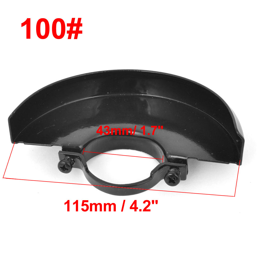 uxcell Uxcell Black Metal Wheel Guard Protector Cover 4.3cm Inner Ring Diameter for 100 type Angle Grinder