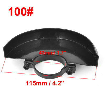Harfington Uxcell Black Metal Wheel Guard Protector Cover 4.3cm Inner Ring Diameter for 100 type Angle Grinder
