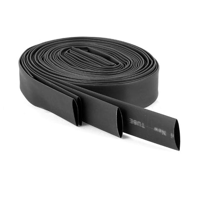 Harfington Uxcell 5 Pcs Black 1M 3Ft 10mm Dia Heat Shrinkable Tube Wire Wrap Sleeve Shrinking Tubing