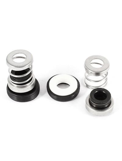 Harfington Uxcell Water Pumps 9mm Ceramic Rotary Ring Inner Dia Single Spring Rubber Bellows Mechanical Seal 2PCS