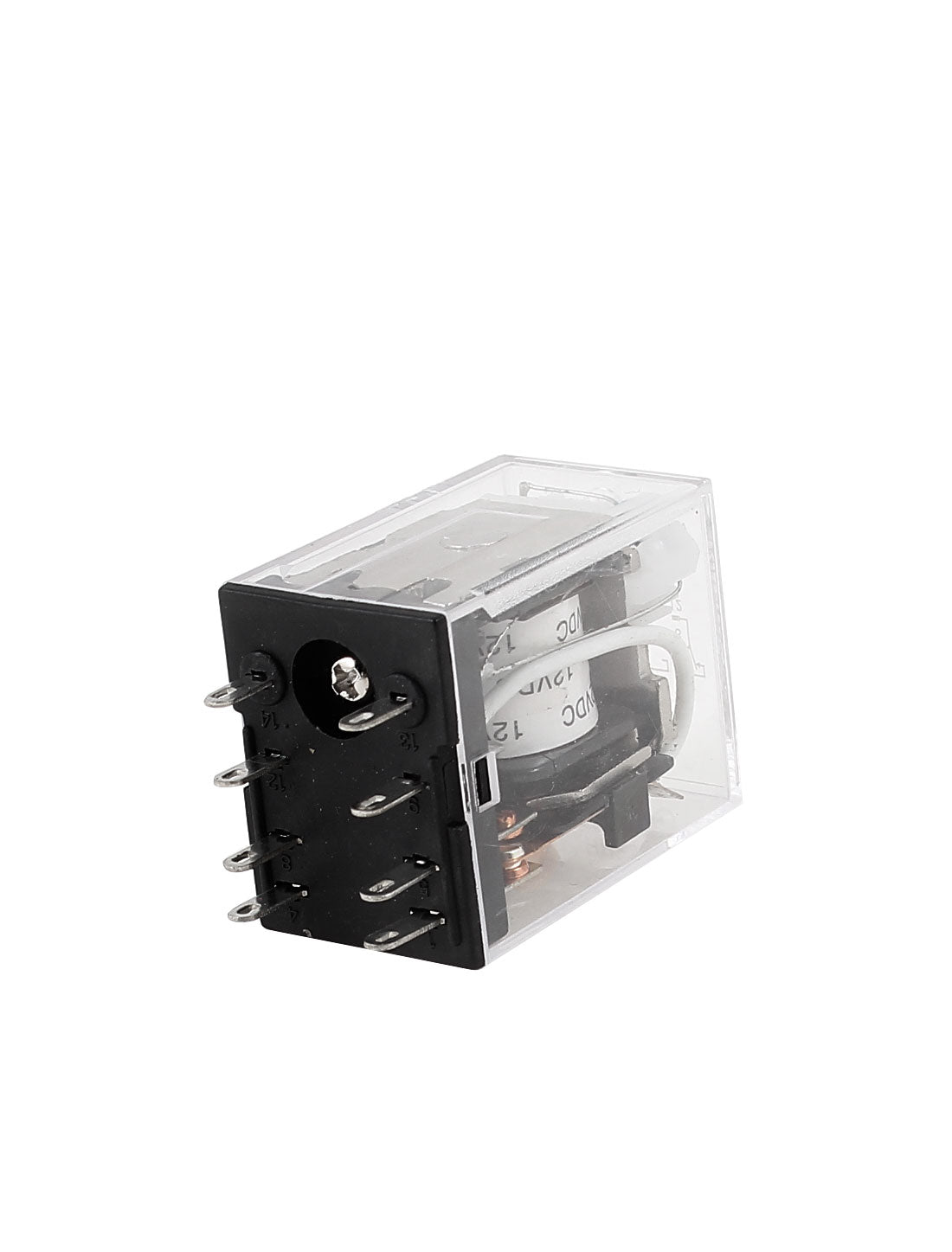 uxcell Uxcell HH52PL DC 12V Coil 8 Pins DPDT Green LED Light General Purpose Electromagnetic Power Relay