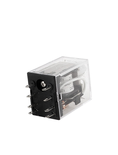Harfington Uxcell HH52PL DC 12V Coil 8 Pins DPDT Green LED Light General Purpose Electromagnetic Power Relay