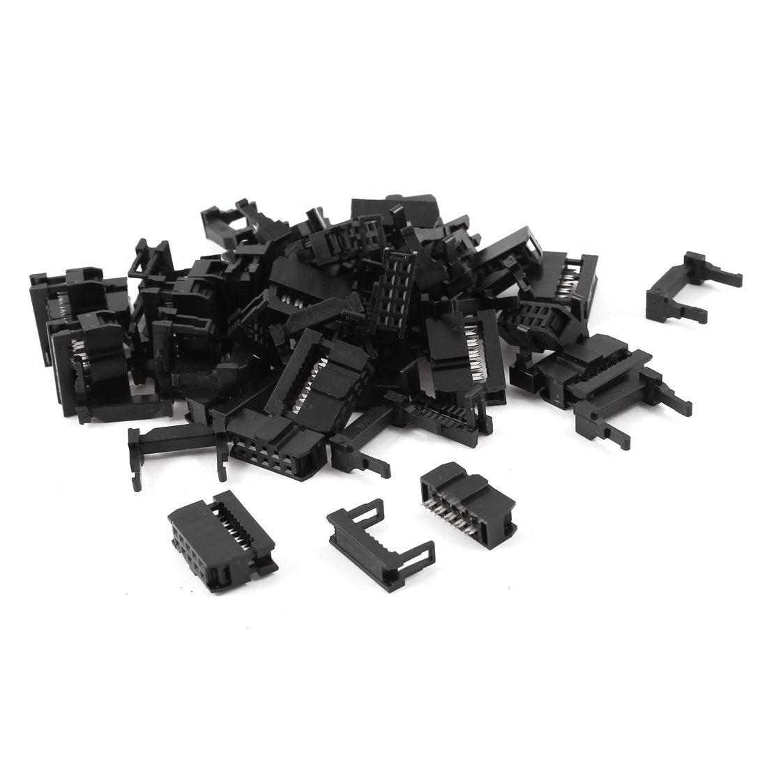 uxcell Uxcell 25 Pcs IDC Cable Connector FC-10P 10Pin Female Header 2.54mm Pitch