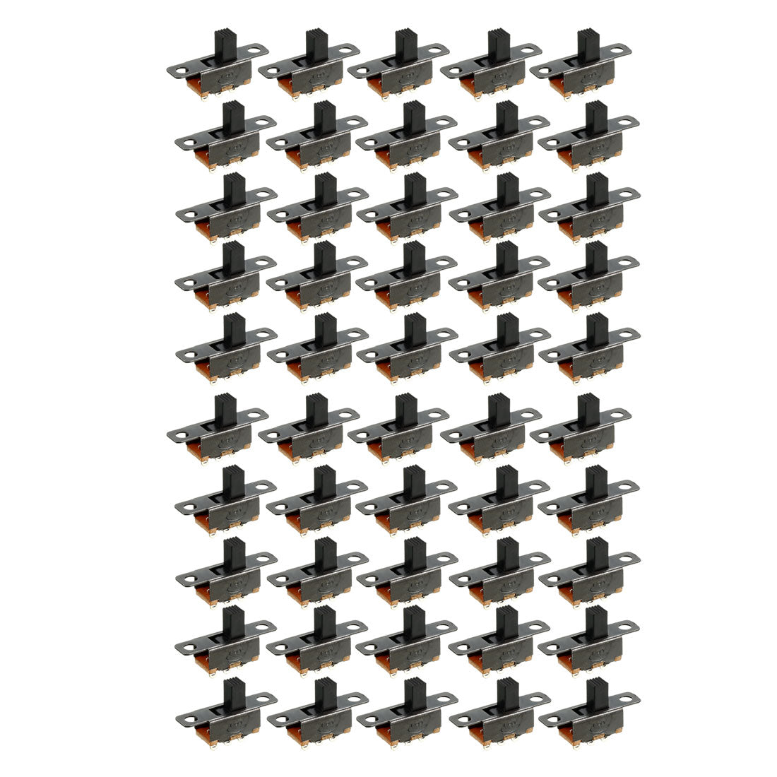 uxcell Uxcell 55 Pcs 3 Terminals PCB Mount 2 Position SPDT Horizontal Micro Mini Slide Switch