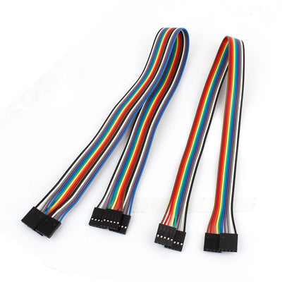 uxcell Uxcell 40cm 2.54mm 5 Pin Female to Female F/F Jumper Wire Cable Connector 5 Pcs