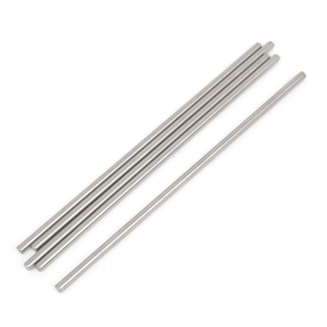 uxcell Uxcell 5 Pcs RC Airplane Model Part Stainless Steel Round Rods Axles Bars 3mm x 120mm