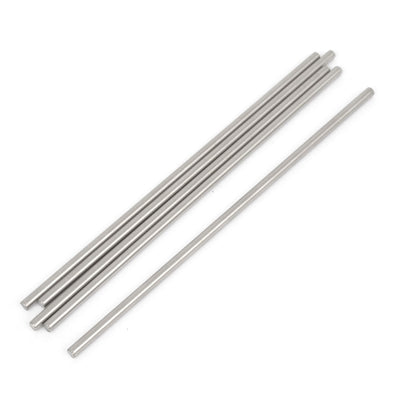 Harfington Uxcell 5 Pcs RC Airplane Model Part Stainless Steel Round Rods Axles Bars 3mm x 120mm