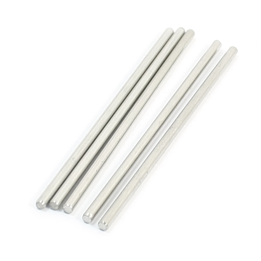 uxcell Uxcell 5PCS 60mm x 2mm Stainless Steel Round Rod Axle Bars for Boat Toys