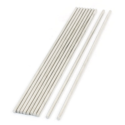 Harfington Uxcell 10pcs Stainless Steel 130 x 2.5mm Round Rod Shafts for RC Model