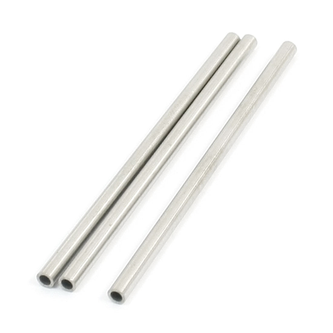 uxcell Uxcell 3Pcs Transmission Stainless Steel Welded Round Tubing Rods 70 x 3mm