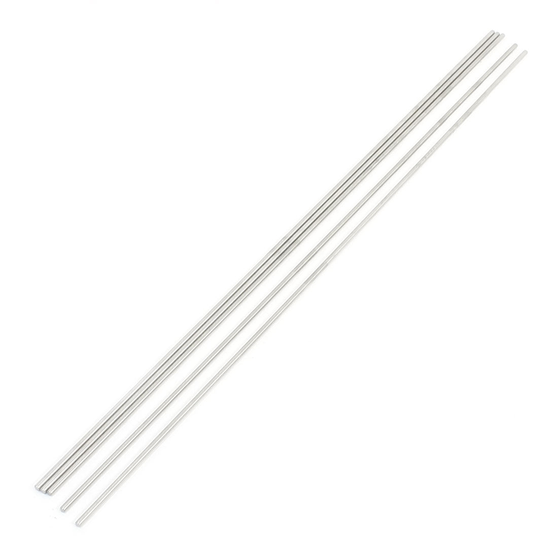 uxcell Uxcell 5Pcs 350mm x 2.5mm Stainless Steel Motion Axle Circular Round Rod Bar