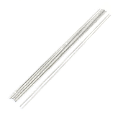 Harfington Uxcell 10Pcs RC Airplane Hardware Tool Stainless Steel Round Rod 400mm x 2.5mm