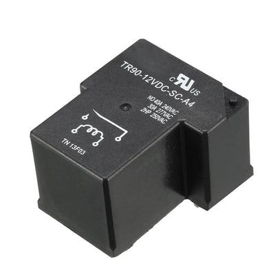 Harfington Uxcell DC 12V Coil 4 Pins Terminal 1NO PCB Mount Electromagnetic Power Relays TR90-12VDC-SC-A4