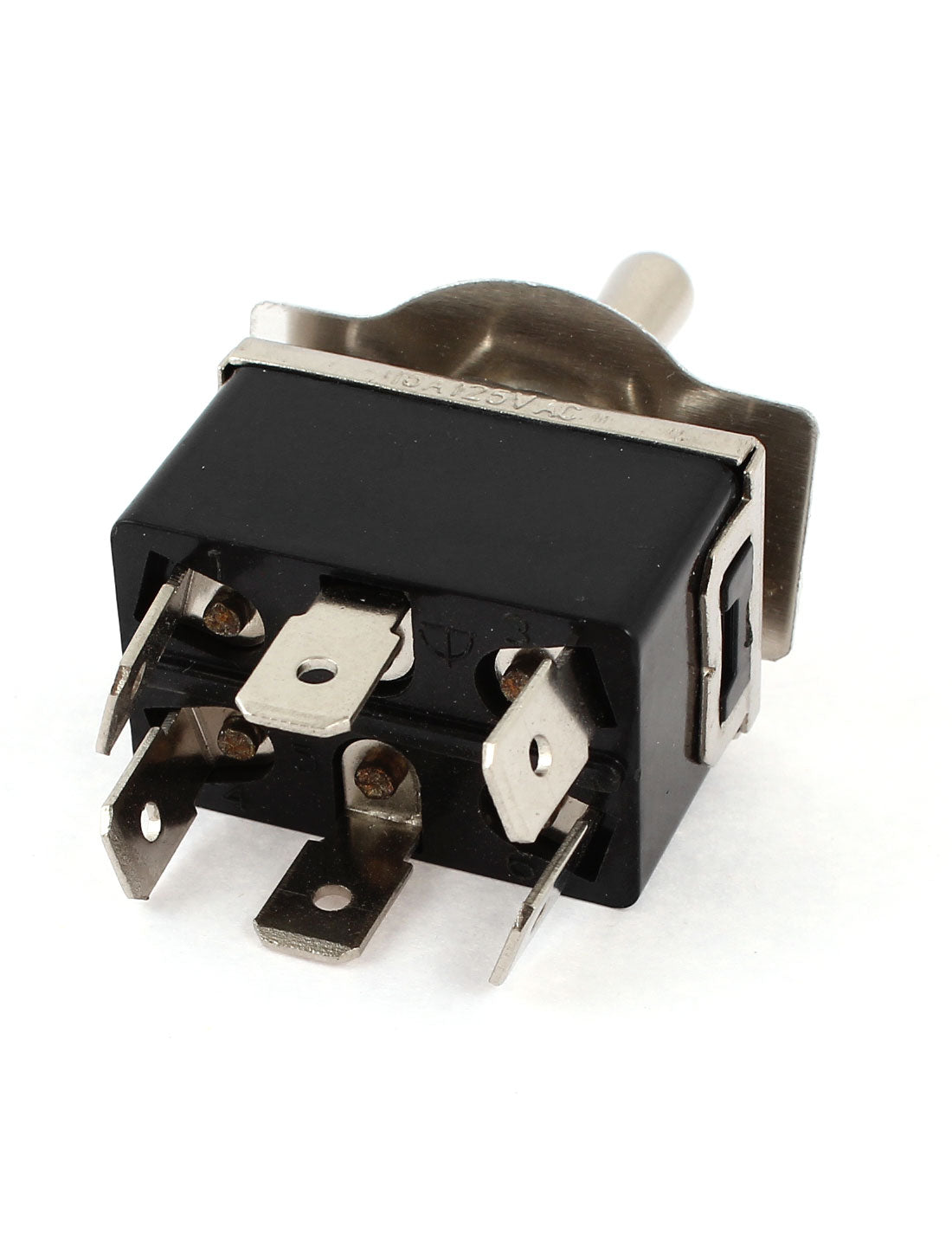 uxcell Uxcell Vehicle Black 6 Pin 3 Position Momentary On/Always Off/Momentary On DPDT Toggle Switch 125V 15A
