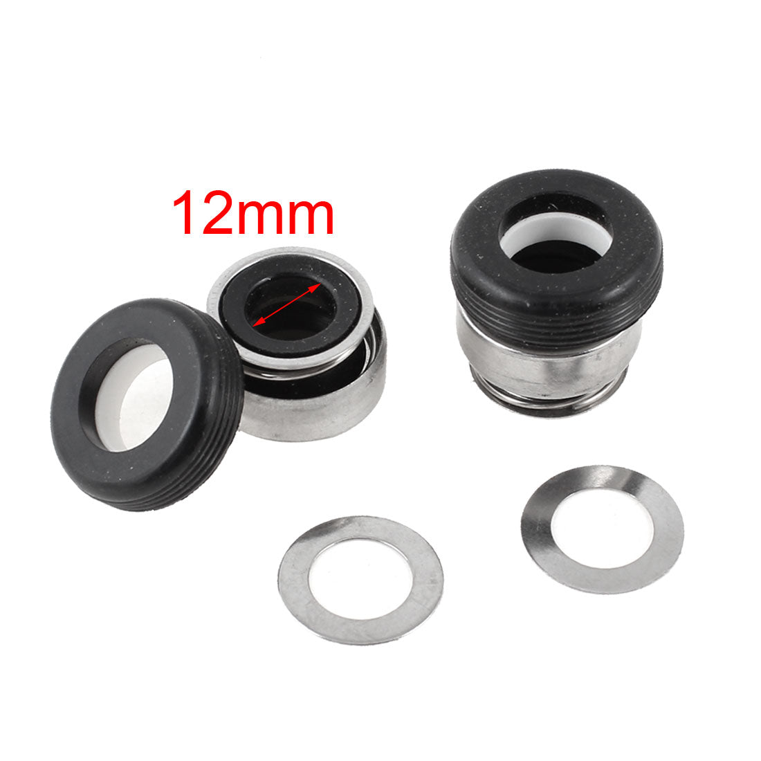uxcell Uxcell 2pcs Ceramic Ring Water Pumps Industrial Mechanical Seal 12mm Minimum Inner Dia