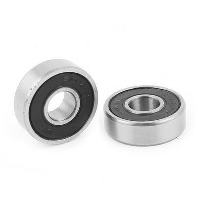 Harfington Uxcell Replacement 607-2RS Roller-Skating Deep Groove Ball Bearing 19mm x 7mm x 6mm 2Pcs